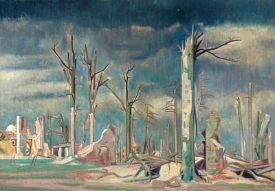 Avenue at Bourlon, Western Front by William Rothenstein