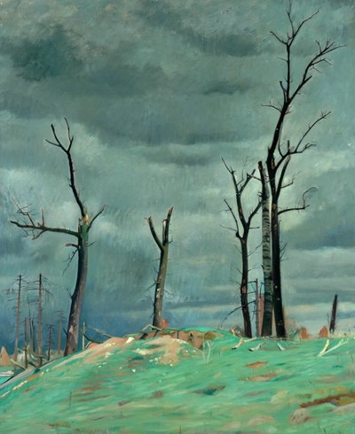 Avenue of the Château, Bourlon, Western Front by William Rothenstein