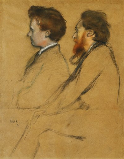 Mr Charles Ricketts and Mr Charles Hazlewood Shannon by William Rothenstein