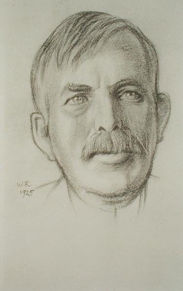 Portrait of Sir Ernest Rutherford (1871-1937) by William Rothenstein