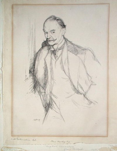 Portrait of Thomas Hardy (1840-1928) by William Rothenstein
