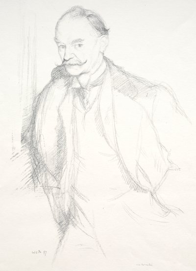 Thomas Hardy, 1897 by William Rothenstein