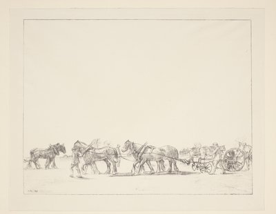 Sowing with the Help of Draft Horses by William Rothenstein