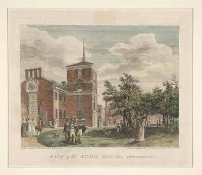 Back of the State House, Philadelphia by William Russell Birch