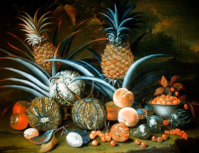 Still Life of Pineapples, Melons, Peaches, Strawberries, Cherries and Other Fruit by William Sartorius