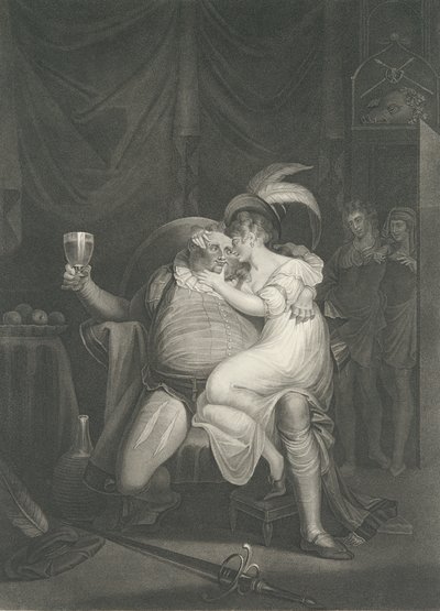 Doll Tearsheet, Falstaff, Henry and Poins Shakespeare, first published 1795, reissued 1852 by William Satchwell Leney