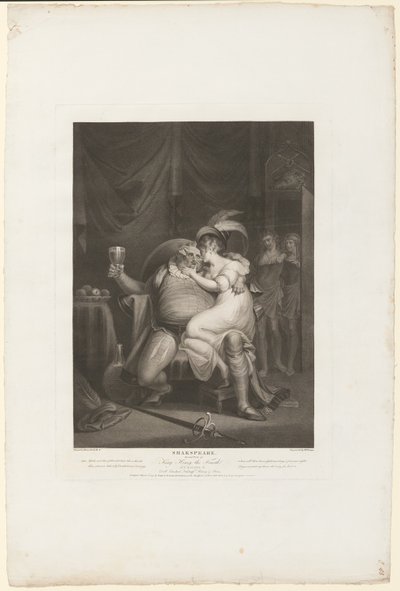 Prince Hal and Poins Surprise Falstaff with Doll Tearsheet by William Satchwell Leney