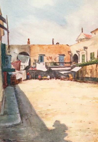 A Corner near the Market, Nice by William Scott