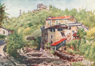 Olive Mill, Dolcedo by William Scott