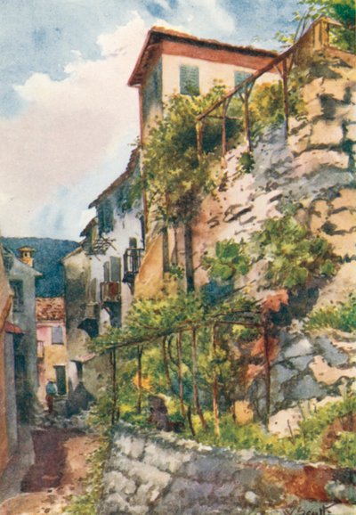 Street in Falicon by William Scott