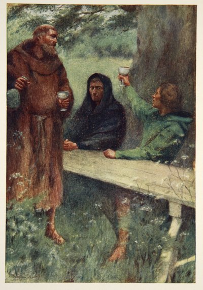 Robin Hood and the Black Monk, frontispiece from 
