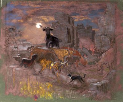 Study for Highland Raiders, c.1918 by William Shackleton