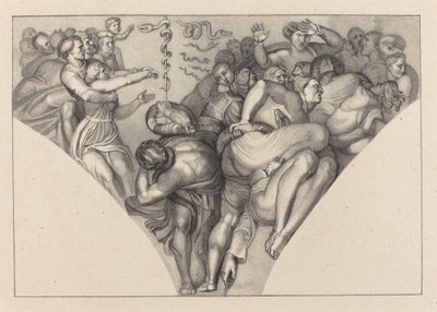 Brazen Serpent, from Michael Angelo by William Sharp after John Flaxman