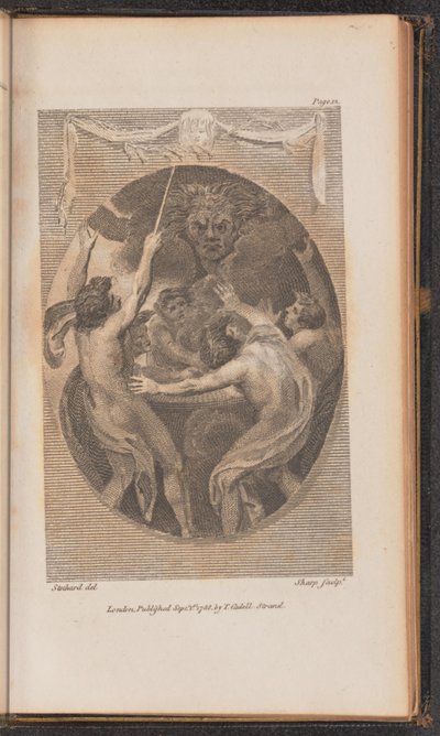 Illustration for Canto I by William Sharp after Thomas Stothard