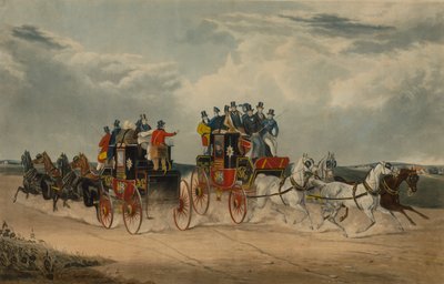 The Brighton Day Mail Passing Over Hockwood Common by William Shayer
