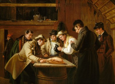 The Raffle Raffling for the Goose by William Sidney Mount
