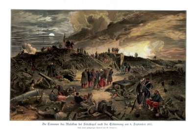 Interior of the Malakoff, 8th September 1855 by William Crimea Simpson
