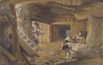 Mine in the Bastion du Mat, Sebastopol, Crimea by William Simpson