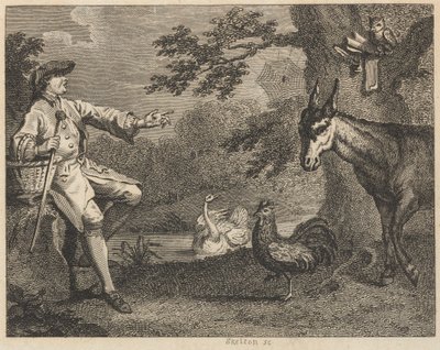 The Owl, the Swan, the Cock, the Spider, the Ass, and the Farmer by William Skelton
