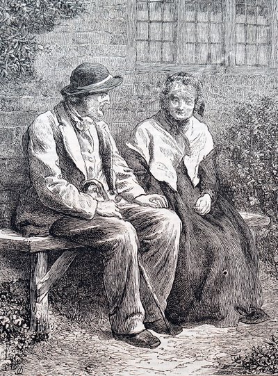 An Elderly Couple. By William Small, 1880 (Engraving) by William Small