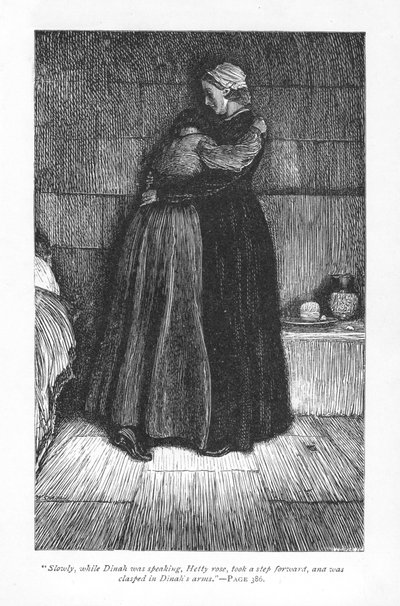 Hetty Sorrel, Sentenced to Death for Infanticide, Comforted in Prison by Her Methodist Preacher Cousin, Dinah Morris by William Small