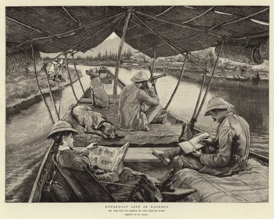 Houseboat Life in Kashmir by William Small