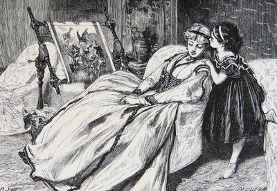 Mother Working on a Piece of Needlepoint by William Small