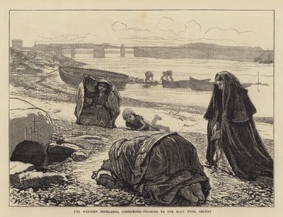 The Western Highlands, Connemara, pilgrims to the Holy Well, Galway by William Small