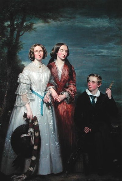 The Misses Smith and Master Smith of Crooksfield, Berwickshire by William Smellie Watson