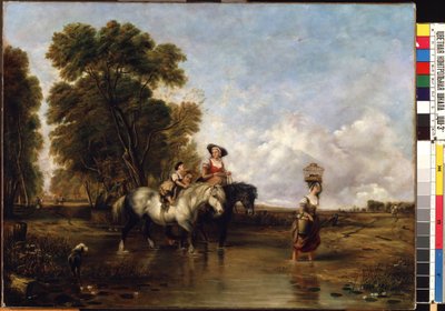 Through a Ford by William Snr. Shayer