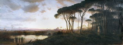 Castle of Ostia Seen from the Pine Forest of Castel Fusano, 1881 by William Stanley Haseltine