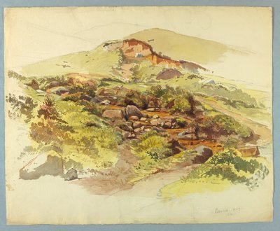 Study of Landscape, Baveno, Lago Maggiore, Italy by William Stanley Haseltine
