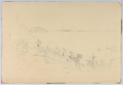 Study of Seascape, Porcupine Islands, Bar Harbor, ME by William Stanley Haseltine