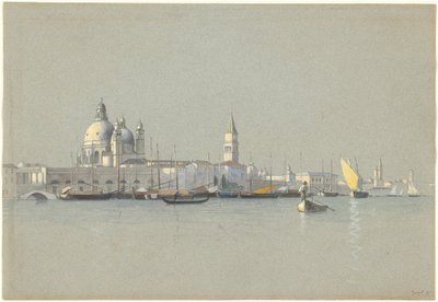View across the Giudecca Canal toward the Salute and the Campanile of San Marco by William Stanley Haseltine