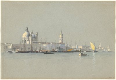 View across the Giudecca Canal toward the Salute and the Campanile of San Marco by William Stanley Haseltine