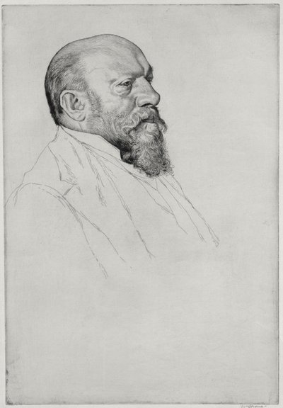 Portrait of Hans Richter, Hungarian conductor by William Strang