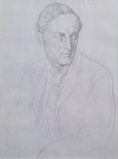 Portrait of Sir Henry John Newbolt, 1898 by William Strang