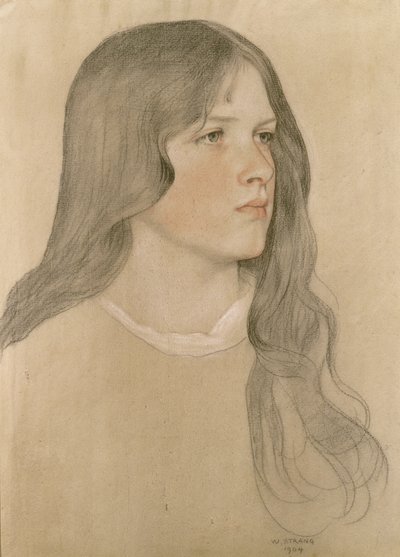 Portrait of a Girl, 1904 by William Strang