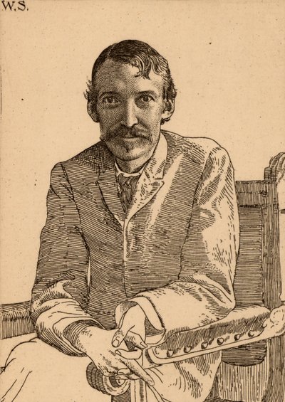 Robert Louis Stevenson (1850-1894), Scottish author by William Strang