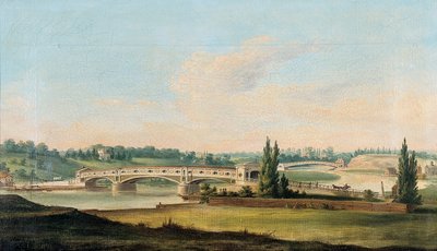 A View of a Bridge over the Schuylkill River by William Strickland