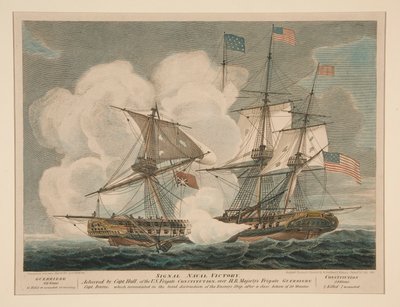 Signal Naval Victory Achieved, Constitution and Guerriere by William Strickland