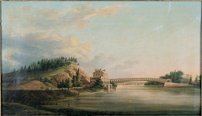 View of a Bridge over the Schuylkill River by William Strickland