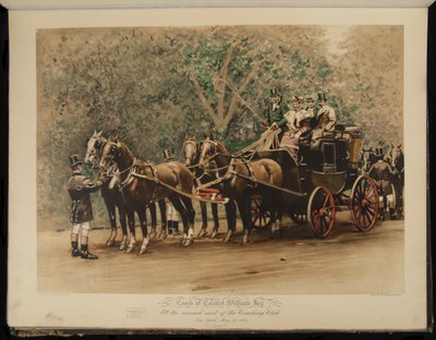 Coach of Colonel William Jay - At the Annual Meet of the Coaching Club - New York, May 27 by William Sullivant Vanderbilt Allen