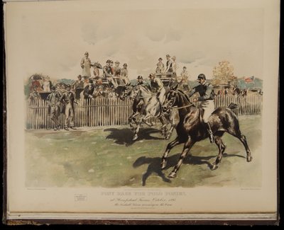 Pony Race for Polo Ponies by William Sullivant Vanderbilt Allen