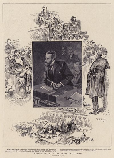 Budget Night in the House of Commons by William T. Maud