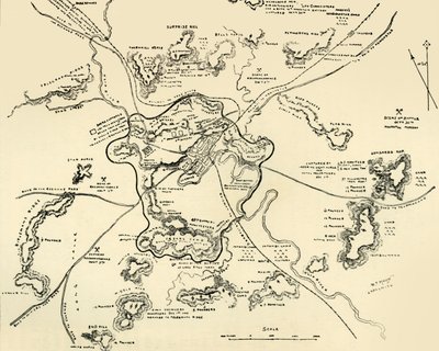 Plan of Ladysmith and Chronicle of Events, 1900 by William T. Maud