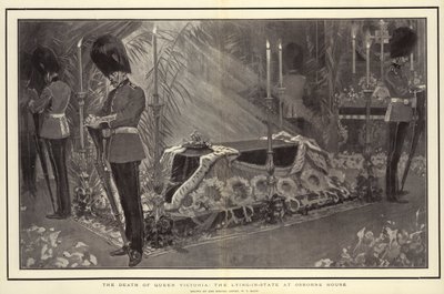 The Death of Queen Victoria, the Lying-in-State at Osborne House by William T. Maud