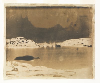 A View Across a Bay Towards the Franklin Search Ships Under Captain Belcher
