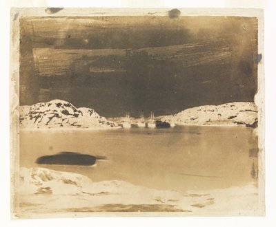A View Across a Bay Towards the Franklin Search Ships Under Captain Belcher