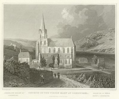 Church of the Virgin Mary at Oberwesel by William Tombleson